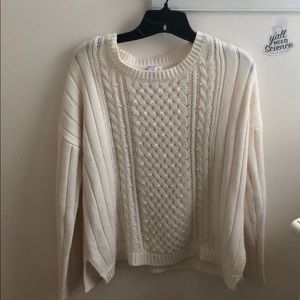 Cream pearl sweater